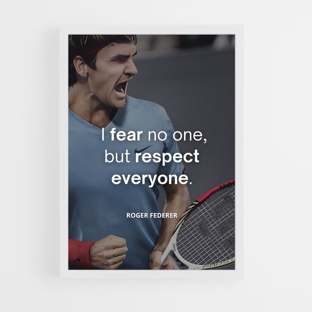 Poster Roger federer citation – affiche Tennis (vue 3)